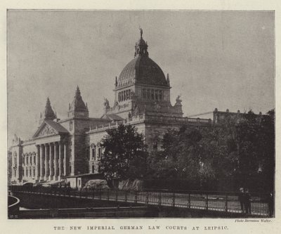 Das neue kaiserliche deutsche Gerichtsgebäude in Leipzig von English Photographer