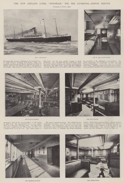 Der neue Leyland-Liner, Devonian, für den Liverpool-Boston-Dienst von English Photographer