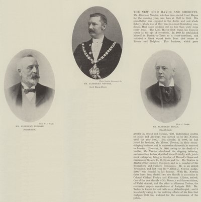 Der neue Lord Mayor und die Sheriffs von English Photographer
