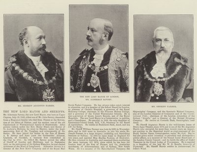 Der neue Lord Mayor und die Sheriffs von English Photographer