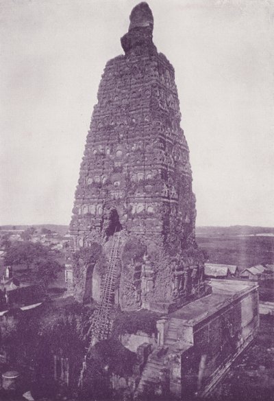 Der Alte Turm, Buddh Gaya, vor der Restaurierung von English Photographer