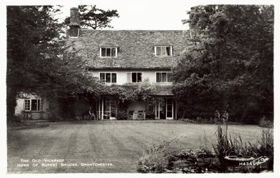 Das Alte Pfarrhaus, Heimat von Rupert Brooke, Grantchester, Cambridge von English Photographer