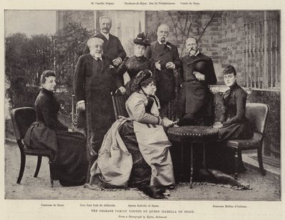 Die Familie Orleans besucht von Königin Isabella von Spanien von English Photographer