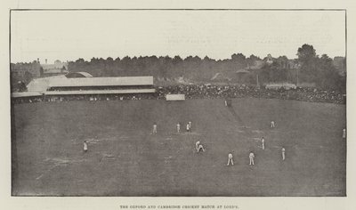 Das Cricket-Match Oxford gegen Cambridge in Lords von English Photographer