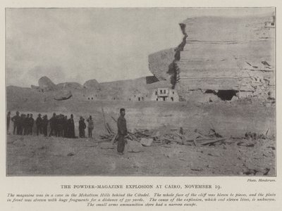 Die Pulvermagazin-Explosion in Kairo, 19. November von English Photographer