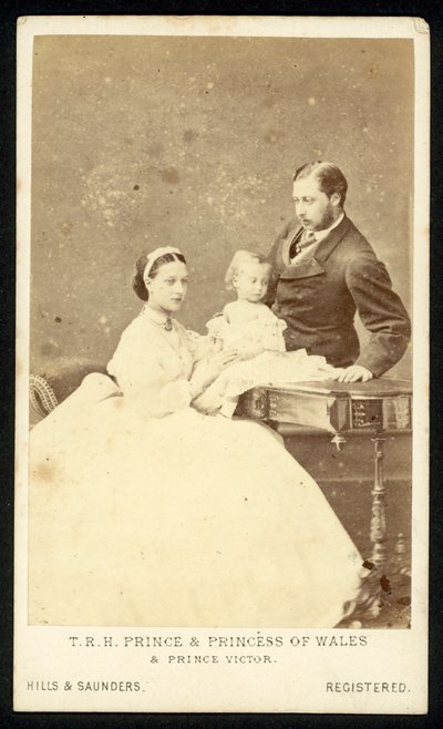 Der Prinz und die Prinzessin von Wales und Prinz Victor von English Photographer