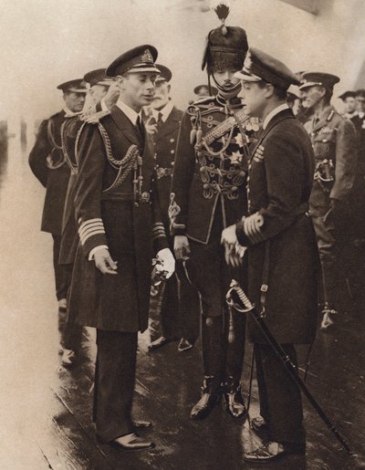 Der Prinz von Wales an Bord der HMS Repulse von English Photographer