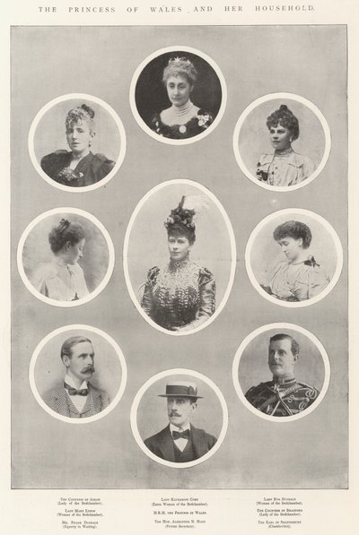 Die Prinzessin von Wales und ihr Haushalt von English Photographer
