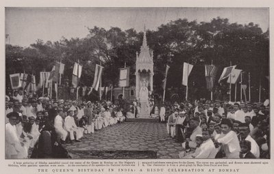 Der Geburtstag der Königin in Indien, eine hinduistische Feier in Bombay von English Photographer