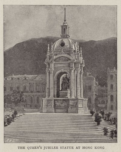 Die Jubiläumsstatue der Königin in Hongkong von English Photographer