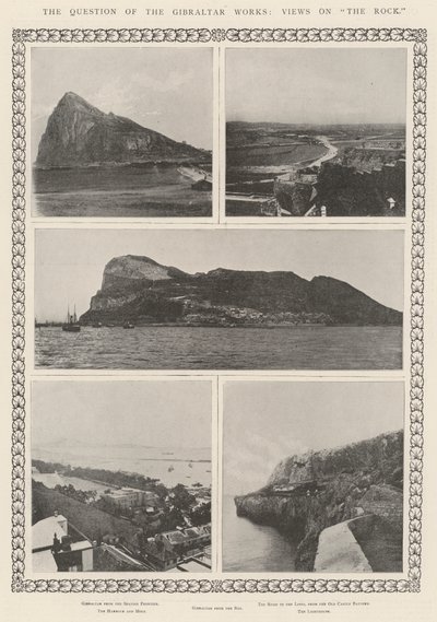 Die Frage der Gibraltar-Werke, Ansichten vom Felsen von English Photographer