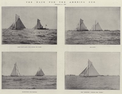 Das Rennen um den America Cup von English Photographer