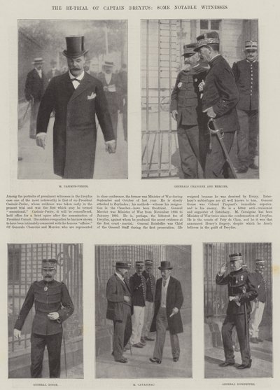 Der Wiederprozess von Captain Dreyfus, einige bemerkenswerte Zeugen von English Photographer