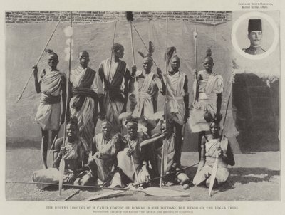 Die jüngste Plünderung eines Kamelkonvois durch Dinkas im Sudan, die Häuptlinge des Dinka-Stammes von English Photographer
