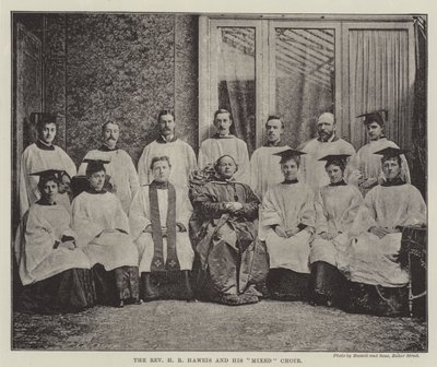 Der Reverend H. R. Haweis und sein gemischter Chor von English Photographer