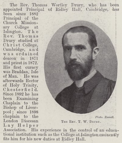 Der Reverend T W Drury von English Photographer
