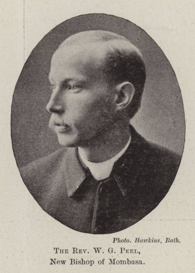 Der Reverend W G Peel, neuer Bischof von Mombasa von English Photographer
