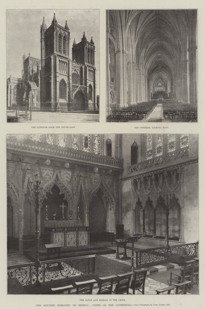 Das wiederbelebte Bistum von Bristol, Ansichten der Kathedrale von English Photographer