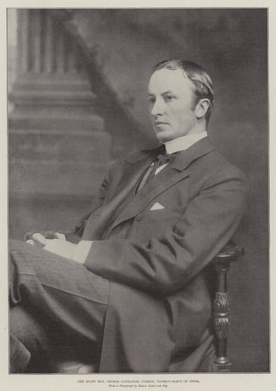 Der ehrenwerte George Nathaniel Curzon, gewählter Vizekönig von Indien von English Photographer