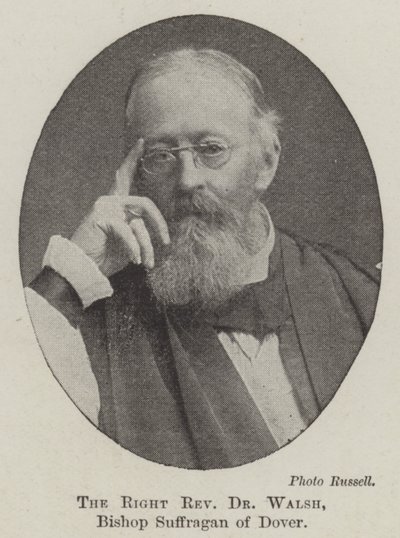 Der ehrwürdige Dr. Walsh, Suffraganbischof von Dover von English Photographer