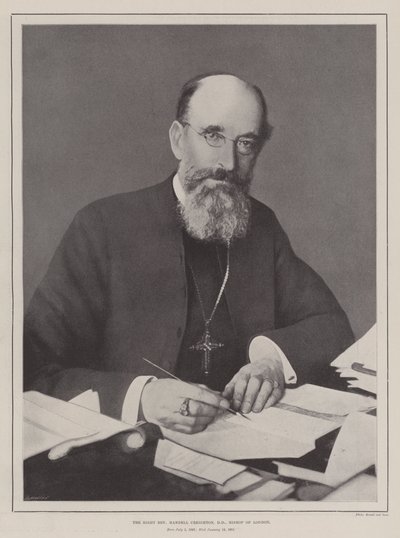 Der ehrwürdige Mandell Creighton, DD, Bischof von London von English Photographer
