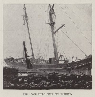Die Rose Hill, gesunken vor Barking von English Photographer