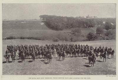 Die Royal East Kent Yeomanry, deren Dienst für das Kap akzeptiert wurde von English Photographer