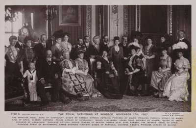 Das königliche Treffen in Windsor, 17. November 1907 von English Photographer