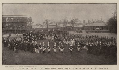 Die königliche Überprüfung des gemischten Haushaltskavallerieregiments in Windsor von English Photographer