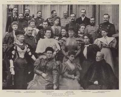 Die königliche Hochzeit in Coburg, die Hochzeitsgesellschaft von English Photographer