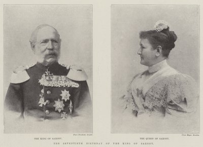Der siebzigste Geburtstag des Königs von Sachsen von English Photographer