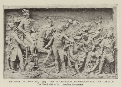 Die Belagerung von Dünkirchen, 1793, die Einwohner versammeln sich zur Verteidigung von English Photographer