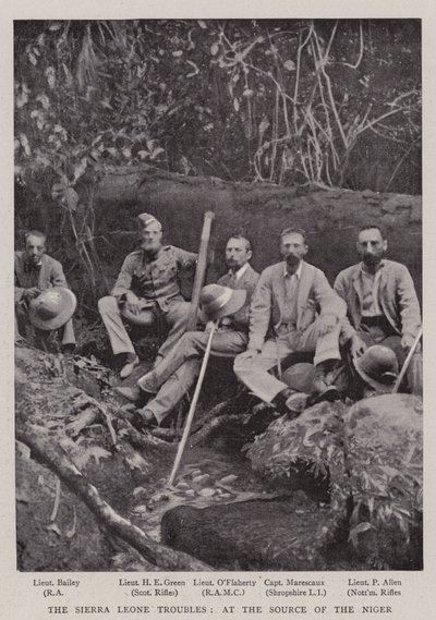 Die Unruhen in Sierra Leone, an der Quelle des Niger von English Photographer