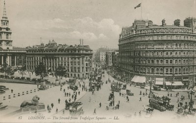 The Strand vom Trafalgar Square, London von English Photographer