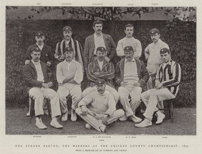 Die Surrey Eleven, die Gewinner der Cricket County Championship, 1894 von English Photographer