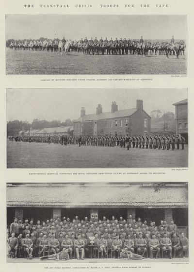 Die Transvaal-Krise, Truppen für das Kap von English Photographer