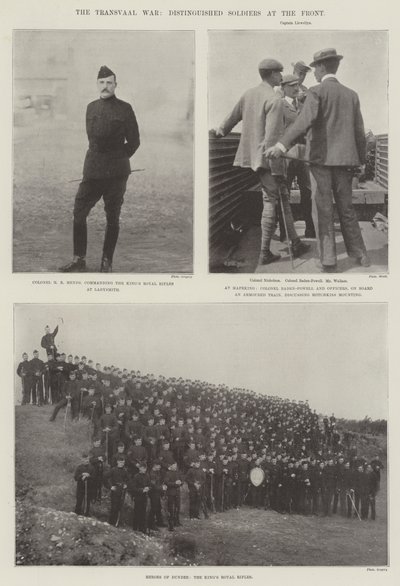Der Transvaal-Krieg, ausgezeichnete Soldaten an der Front von English Photographer