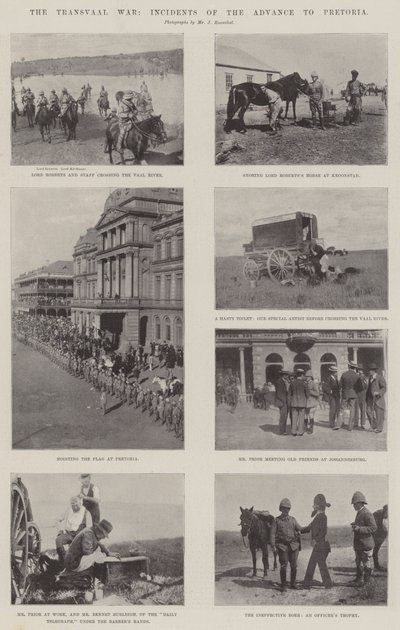 Der Transvaal-Krieg, Vorfälle des Vormarsches nach Pretoria von English Photographer