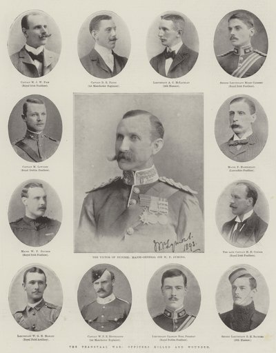 Der Transvaal-Krieg, getötete und verwundete Offiziere von English Photographer