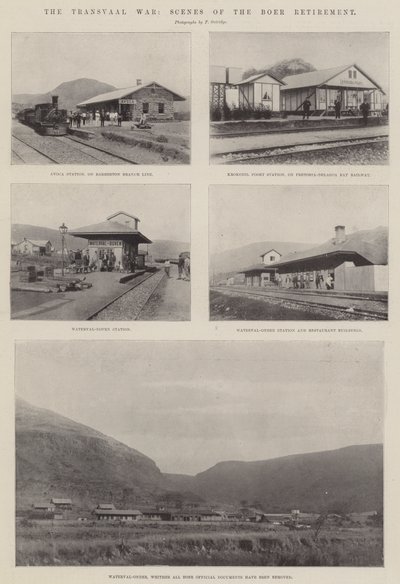 Der Transvaal-Krieg, Szenen des Burenrückzugs von English Photographer