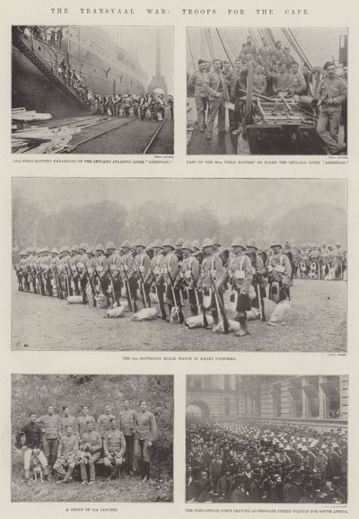 Der Transvaal-Krieg, Truppen für das Kap von English Photographer