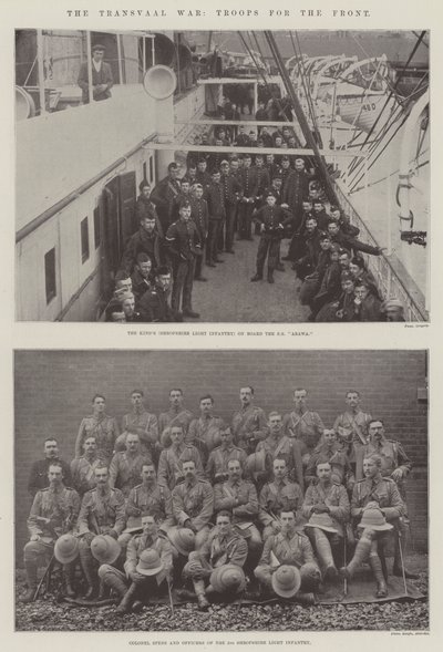 Der Transvaal-Krieg, Truppen für die Front von English Photographer
