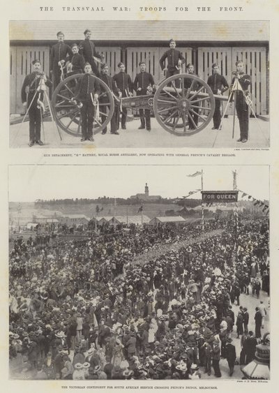 Der Transvaal-Krieg, Truppen für die Front von English Photographer