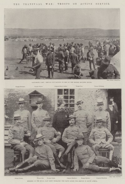 Der Transvaal-Krieg, Truppen im aktiven Dienst von English Photographer