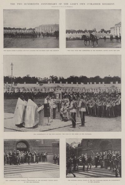 Das zweihundertjährige Jubiläum des Zaren-eigenen Kürassierregiments von English Photographer