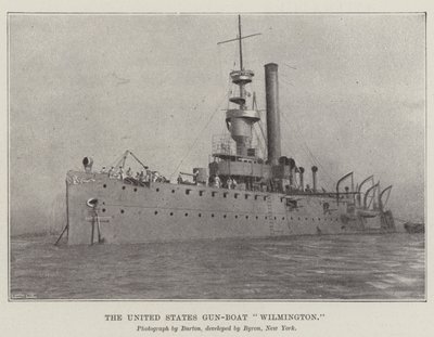 Das Kanonenboot der Vereinigten Staaten Wilmington von English Photographer