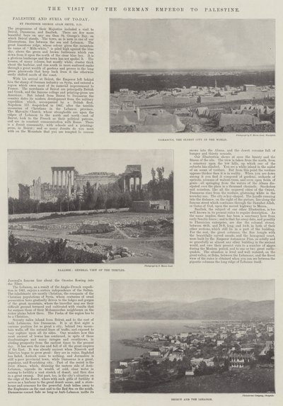 Der Besuch des deutschen Kaisers in Palästina von English Photographer