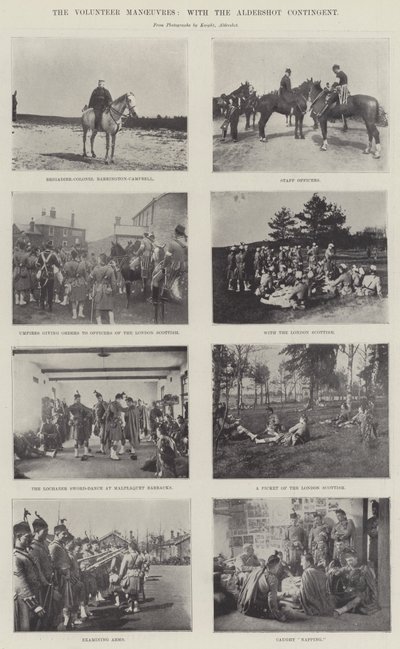 Die Freiwilligenmanöver mit dem Aldershot-Kontingent von English Photographer