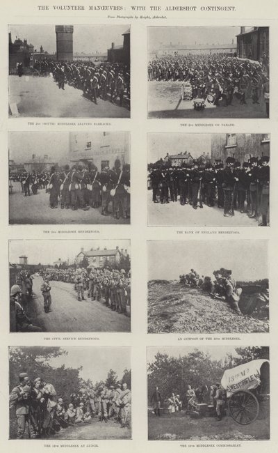 Die Freiwilligenmanöver mit dem Aldershot-Kontingent von English Photographer