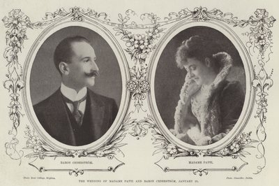 Die Hochzeit von Madame Patti und Baron Cederstrom, 25. Januar von English Photographer
